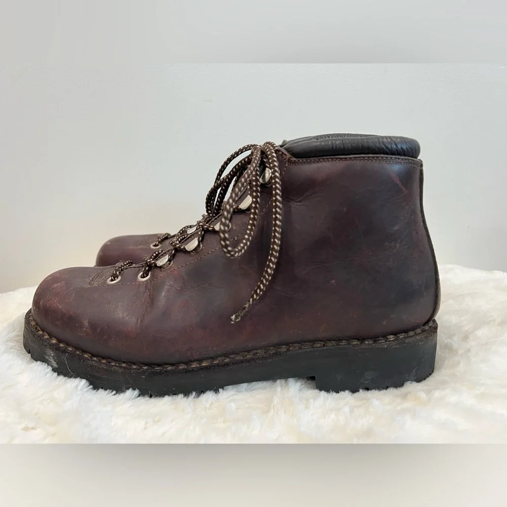 Calzaturificio The Alps By Fabiano Leather Mountaineering Hiking Boots Italy 7.5 - Picture 5 of 12